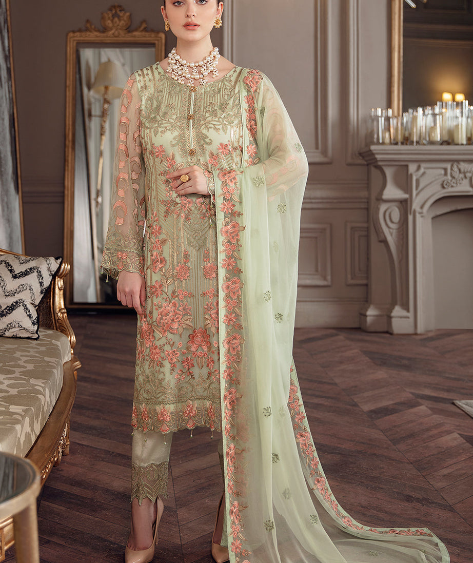 Ramsha Chevron Chiffon`22 Vol-5 D#509