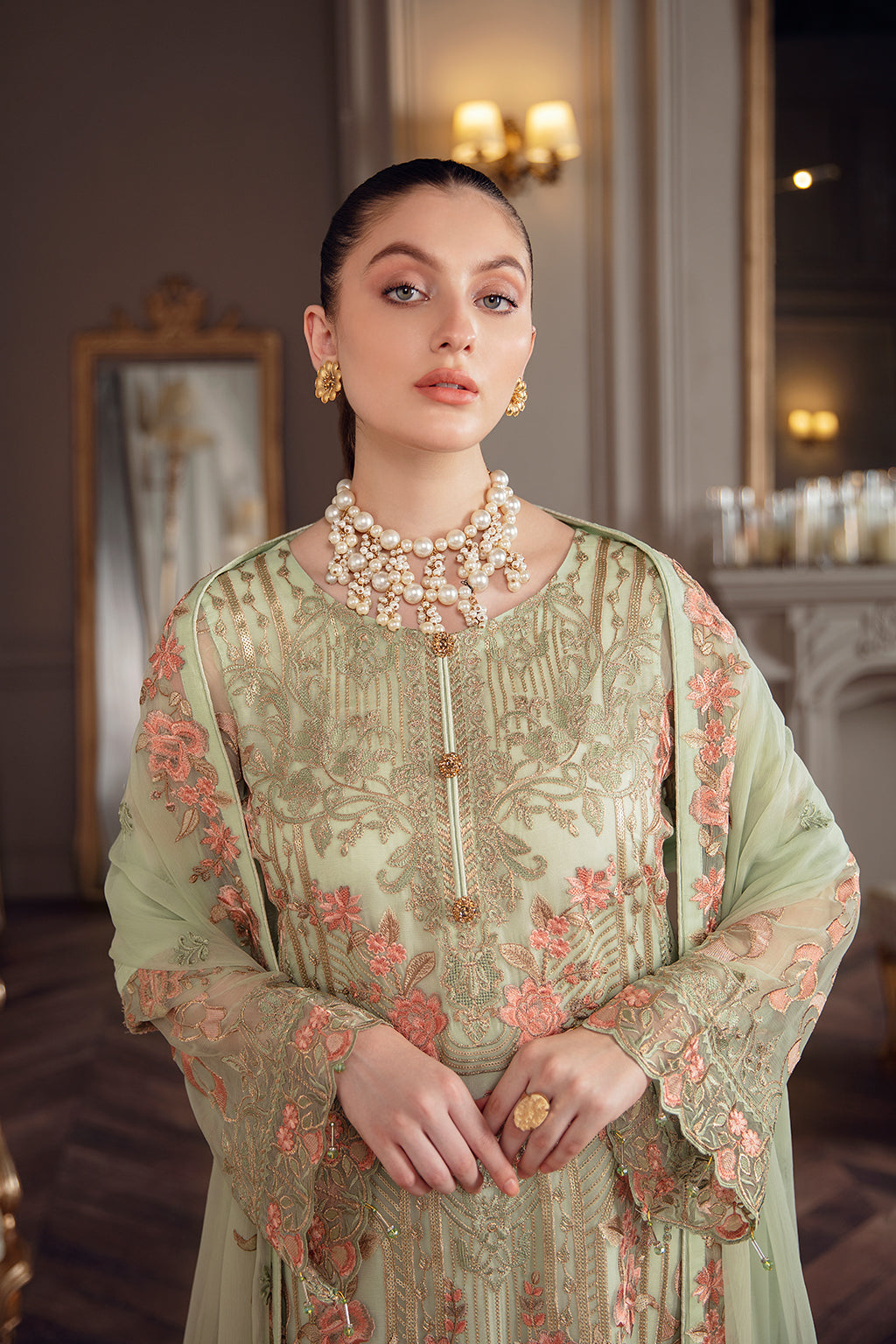 Ramsha Chevron Chiffon`22 Vol-5 D#509