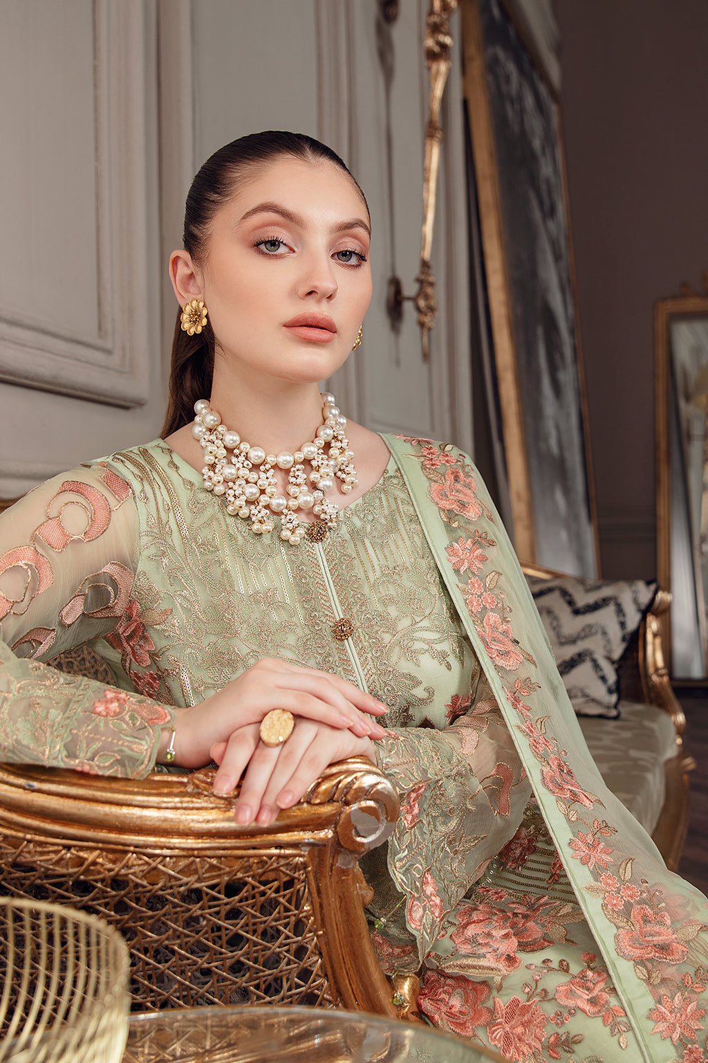 Ramsha Chevron Chiffon`22 Vol-5 D#509