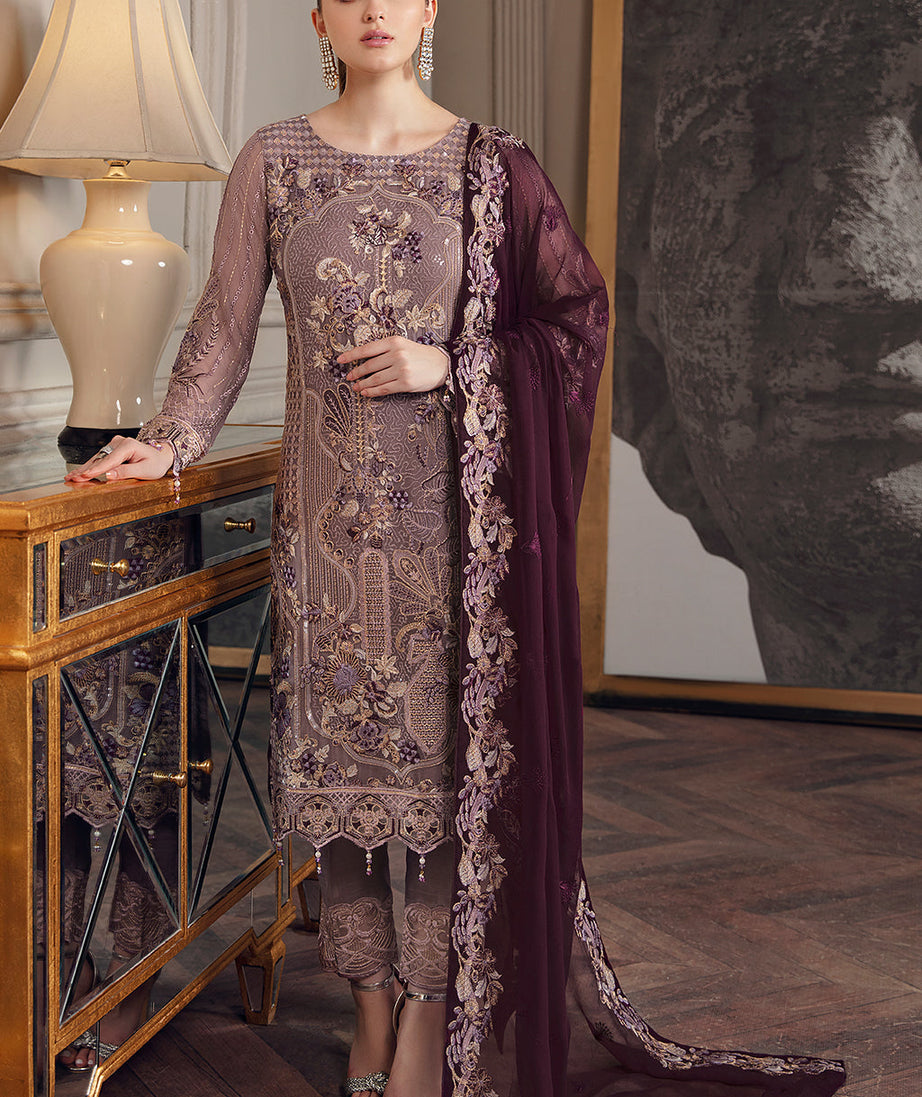 Ramsha Chevron Chiffon`22 Vol-5 D#510