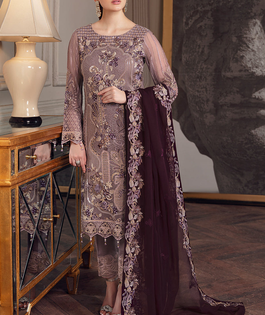 Ramsha Chevron Chiffon`22 Vol-5 D#510