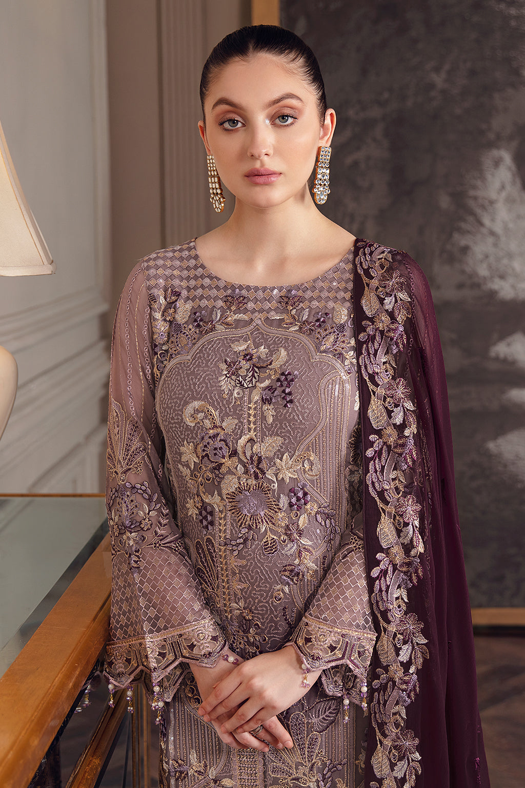 Ramsha Chevron Chiffon`22 Vol-5 D#510