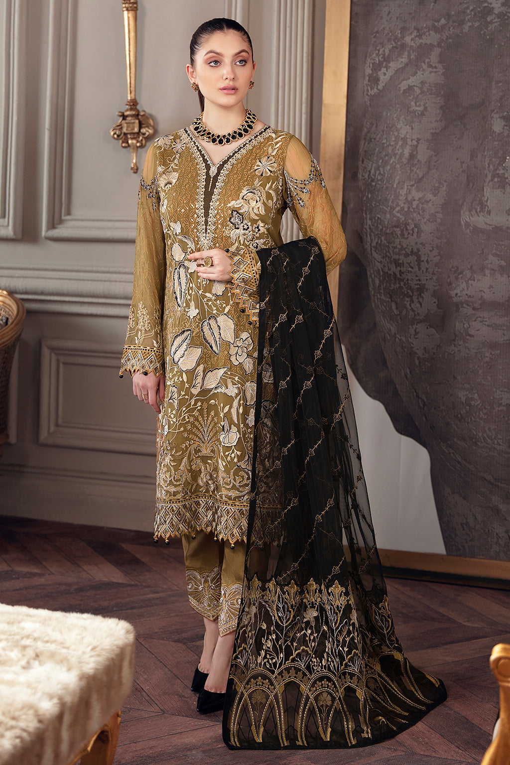 Ramsha Chevron Chiffon`22 Vol-5 D#504