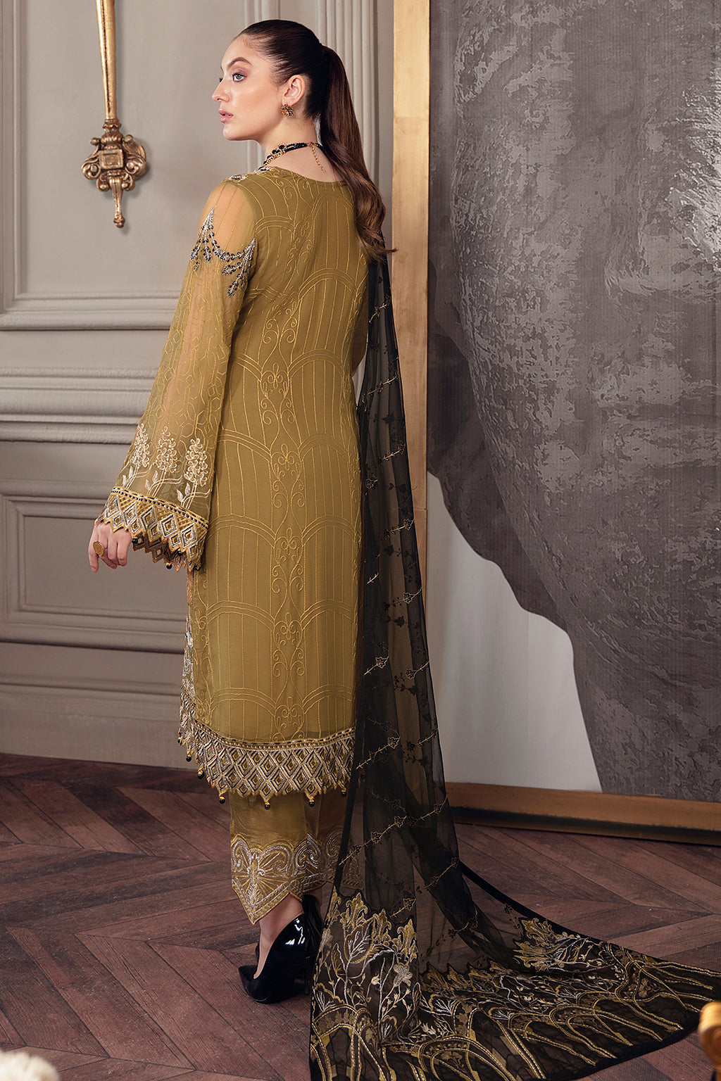 Ramsha Chevron Chiffon`22 Vol-5 D#504