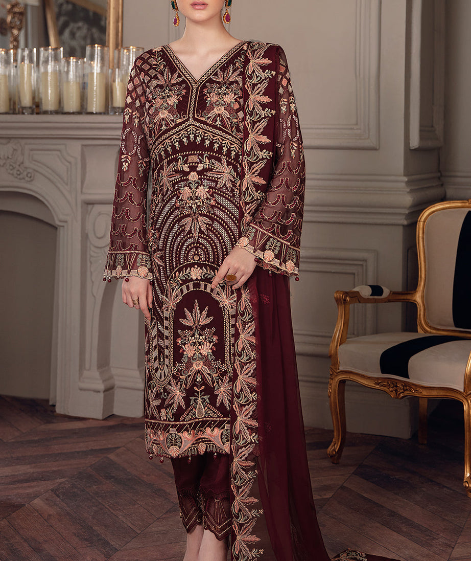Ramsha Chevron Chiffon`22 Vol-5 D#507