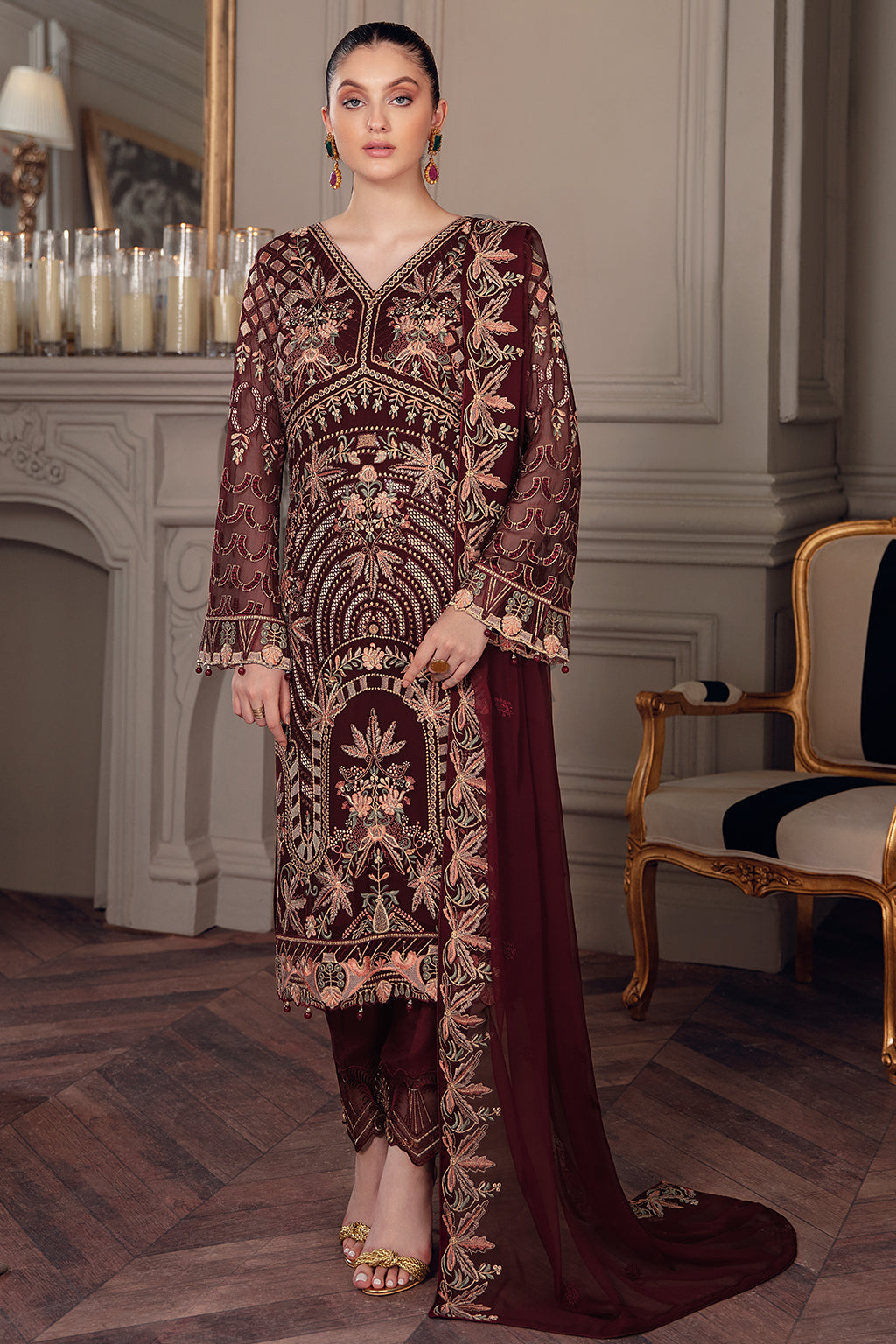 Ramsha Chevron Chiffon`22 Vol-5 D#507