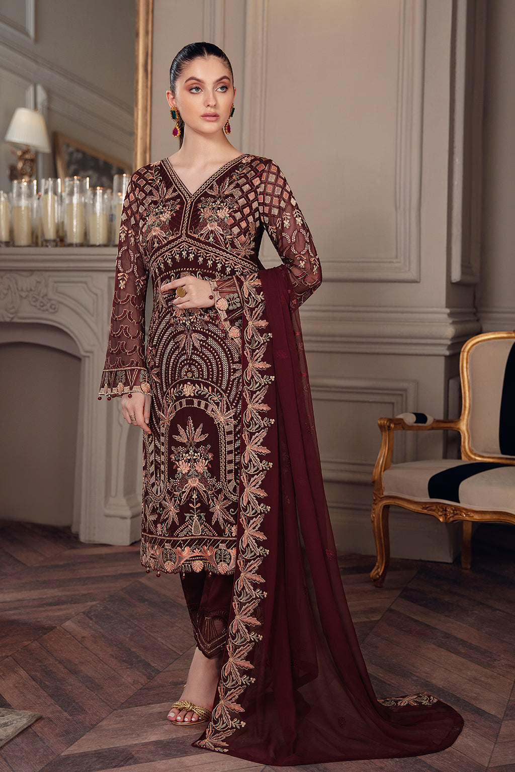 Ramsha Chevron Chiffon`22 Vol-5 D#507