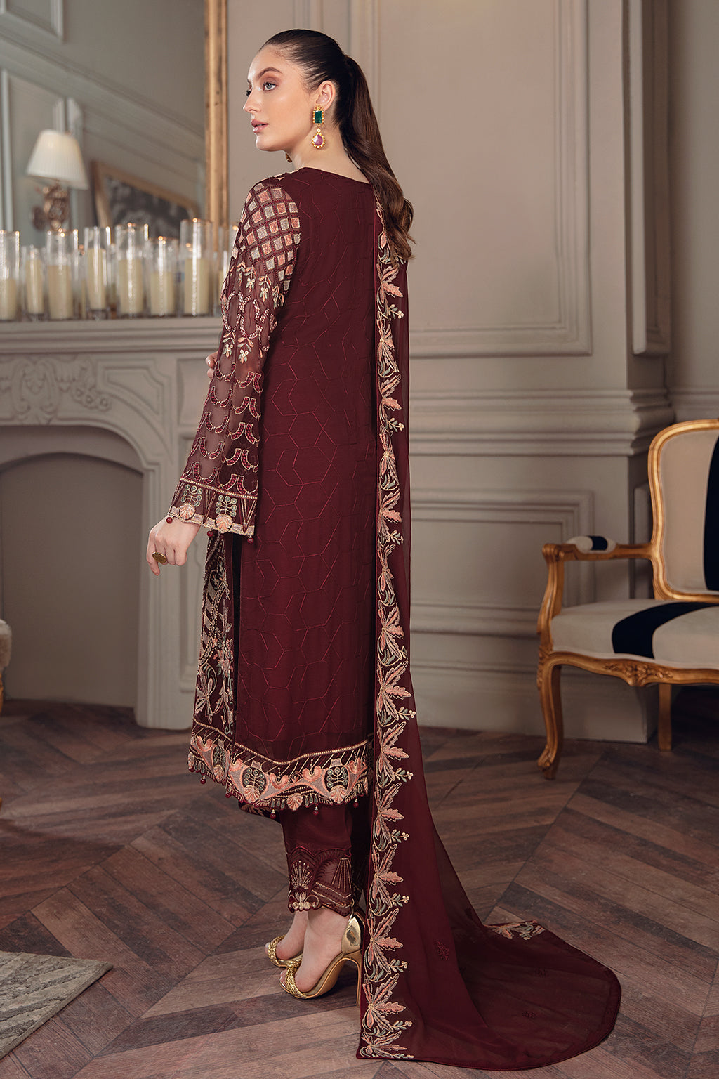 Ramsha Chevron Chiffon`22 Vol-5 D#507