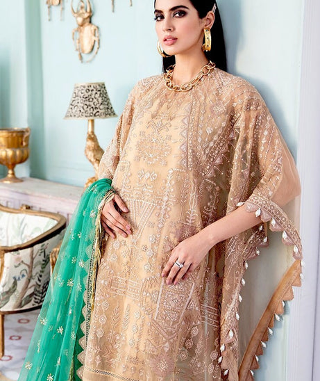 Afrozeh L/Fuchsia Chiffon`21 Candle Light