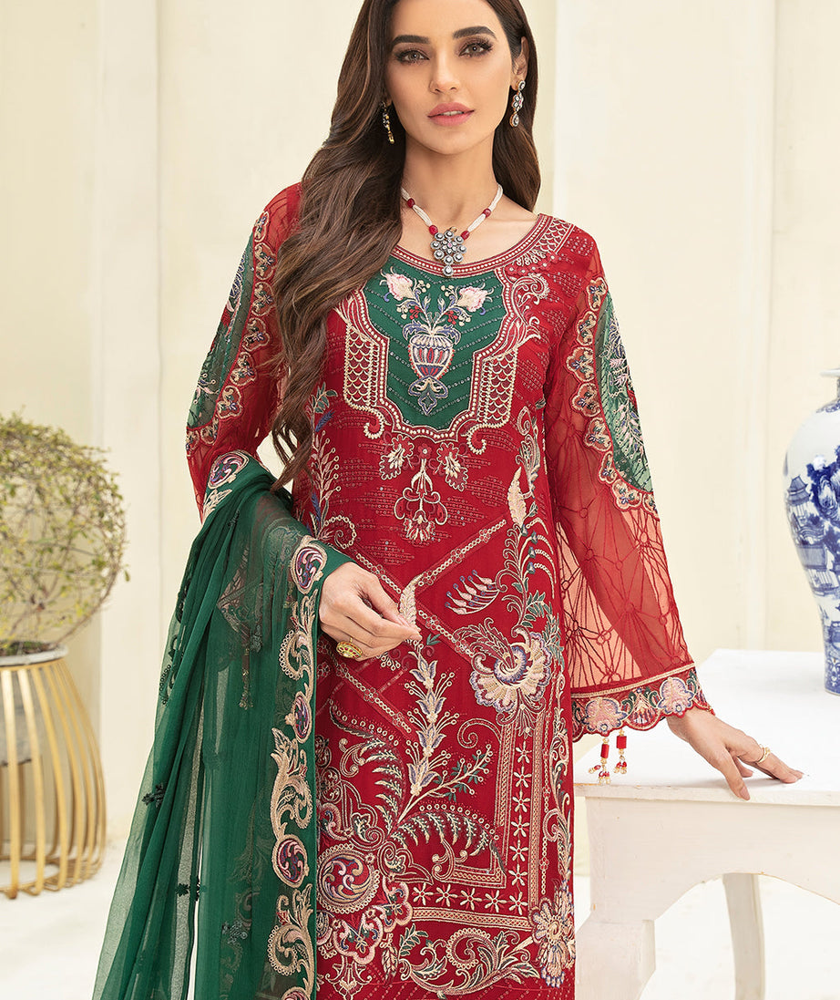 Ramsha Chevron L/Chiffon`22 D#308 (Vol-3)