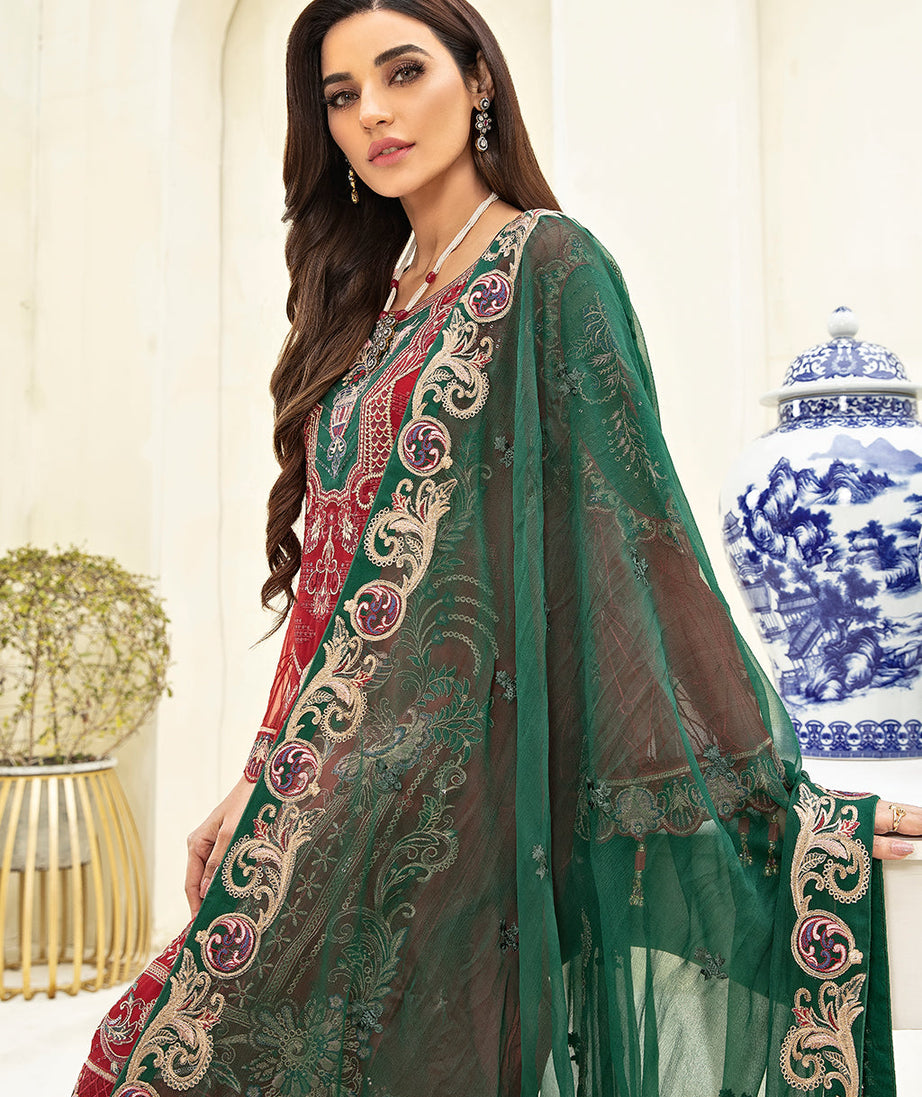 Ramsha Chevron L/Chiffon`22 D#308 (Vol-3)