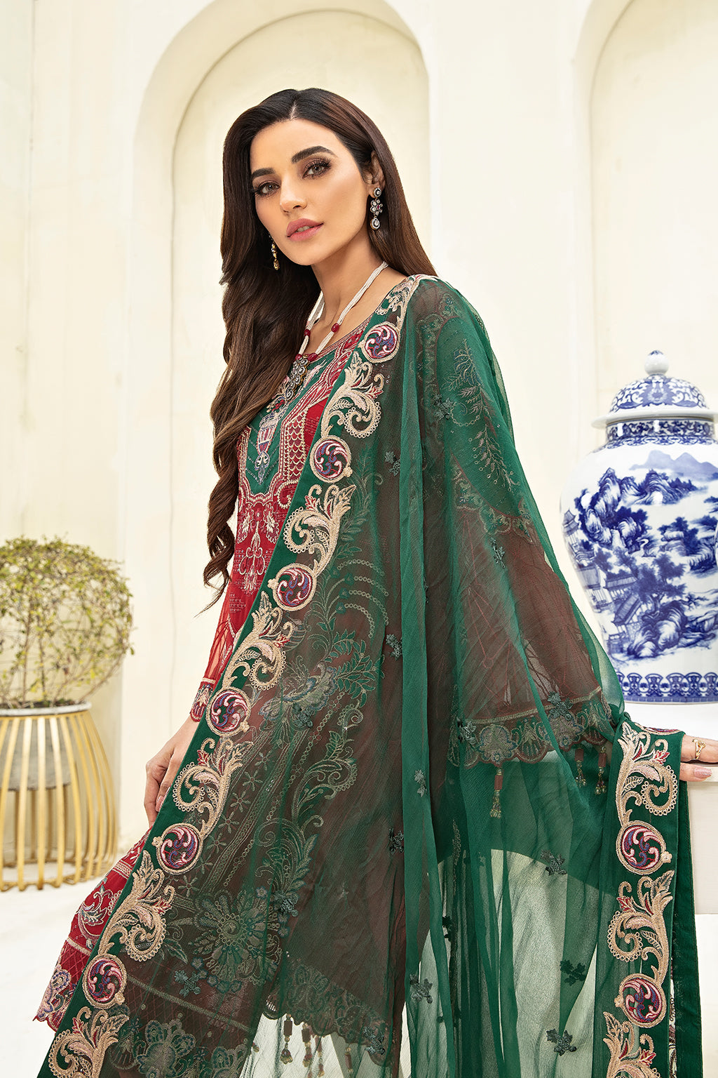 Ramsha Chevron L/Chiffon`22 D#308 (Vol-3)