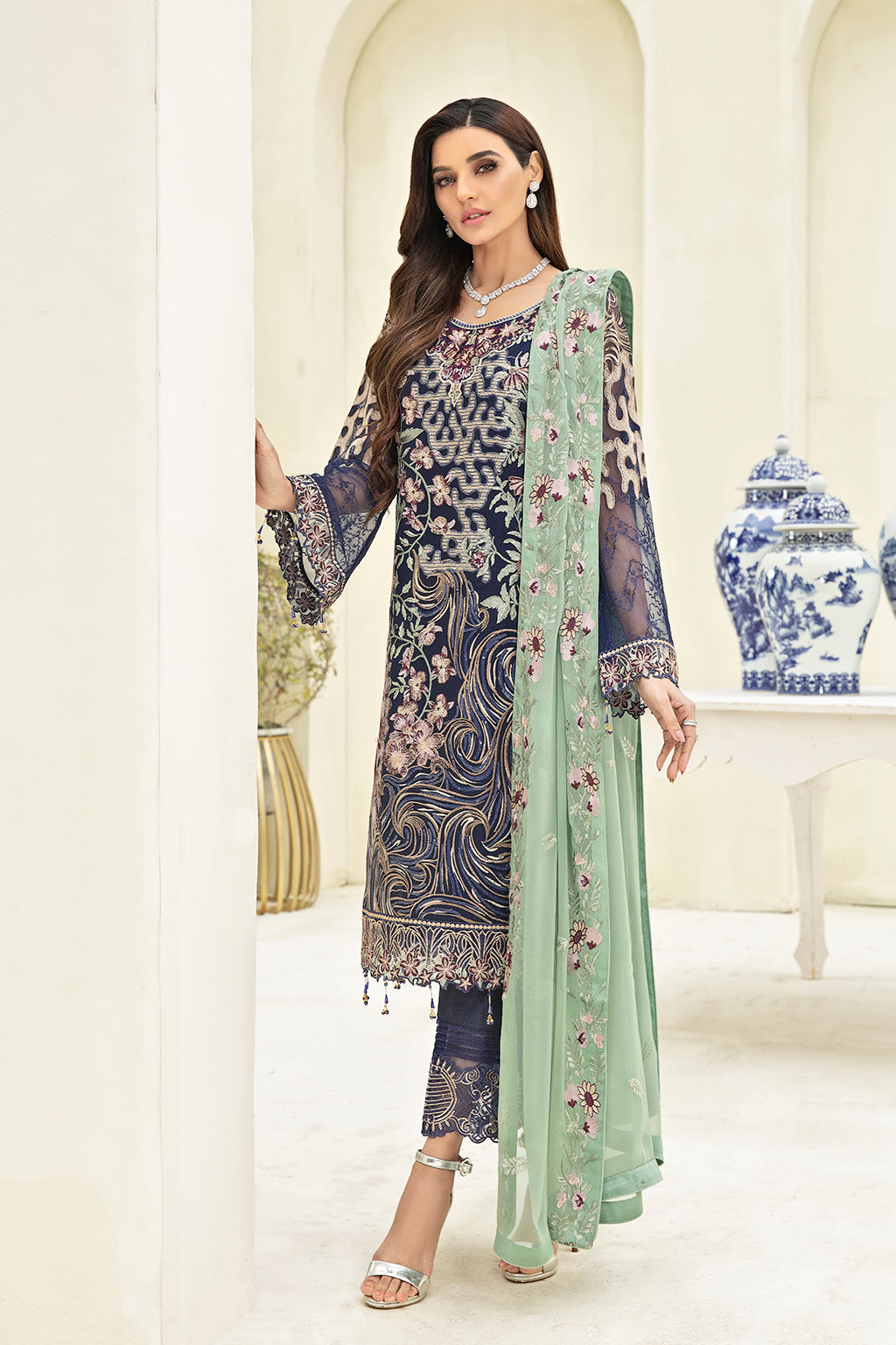 Ramsha Chevron L/Chiffon`22 D#306 (Vol-3)