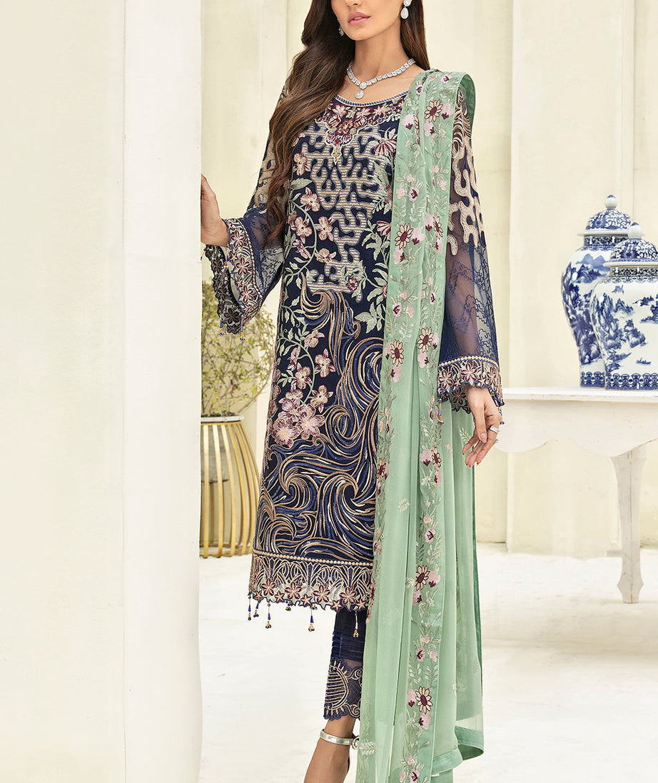 Ramsha Chevron L/Chiffon`22 D#306 (Vol-3)