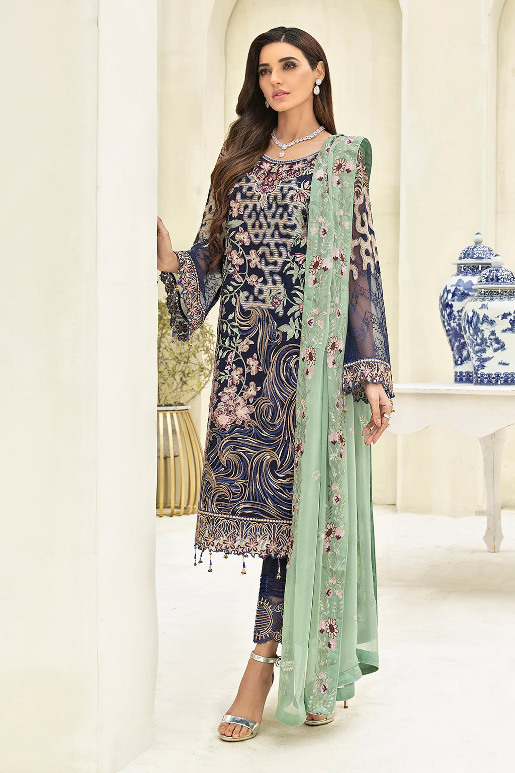 Ramsha Chevron L/Chiffon`22 D#306 (Vol-3)