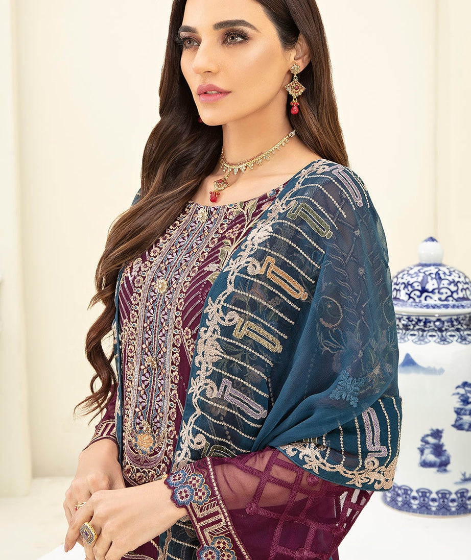 Ramsha Chevron L/Chiffon`22 D#303 (Vol-3)