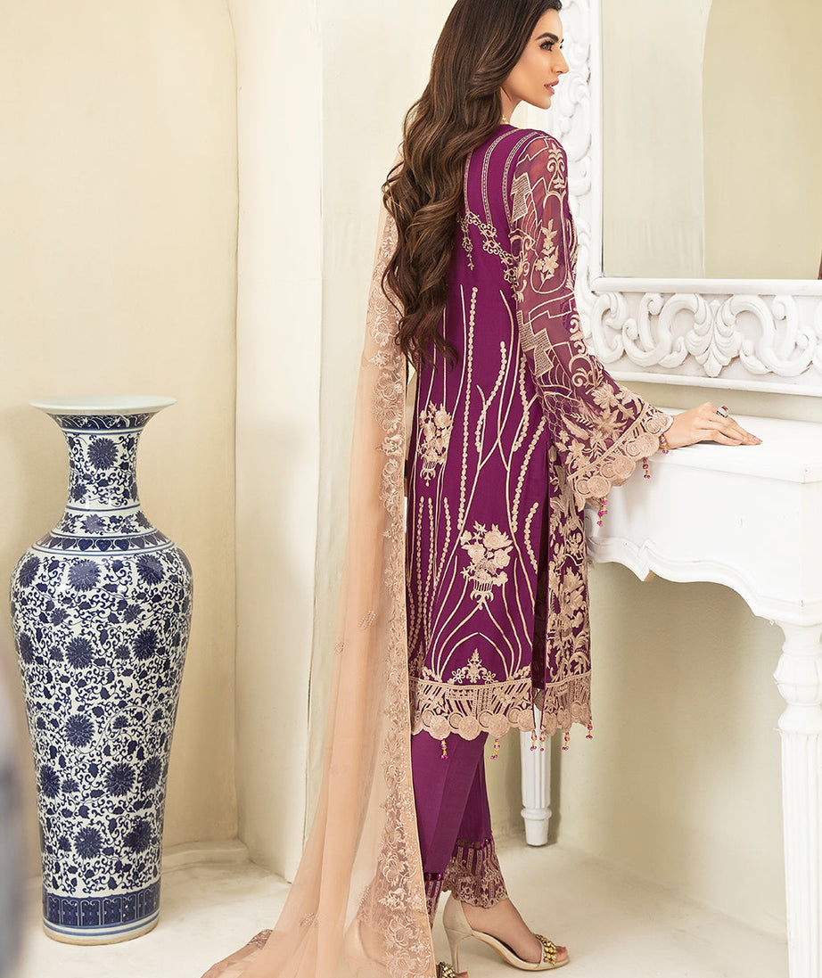 Ramsha Chevron L/Chiffon`22 D#307 (Vol-3)