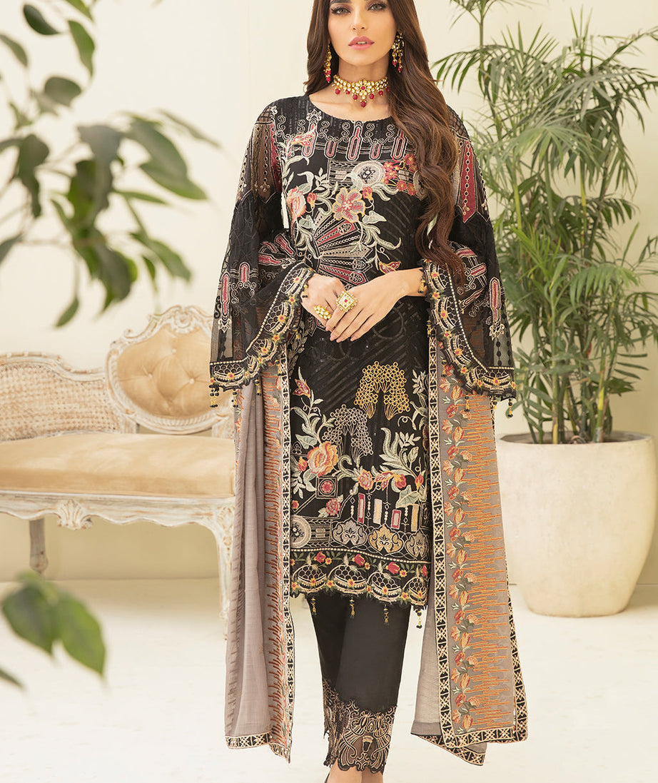 Ramsha Chevron L/Chiffon`22 D#305 (Vol-3)