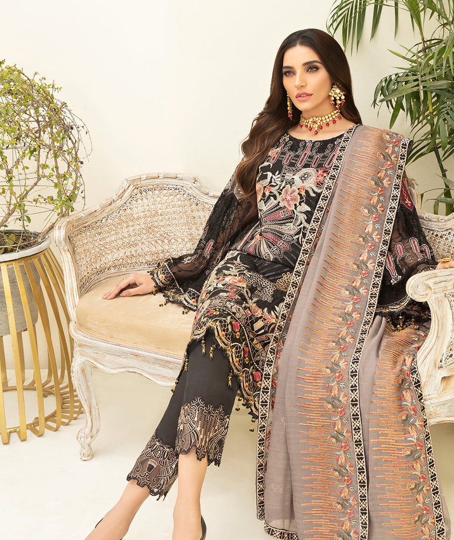 Ramsha Chevron L/Chiffon`22 D#305 (Vol-3)