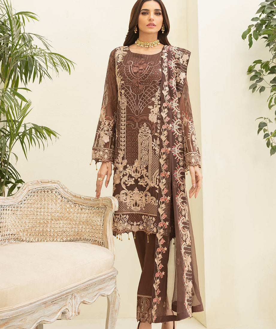 Ramsha Chevron L/Chiffon`22 D#309 (Vol-3)