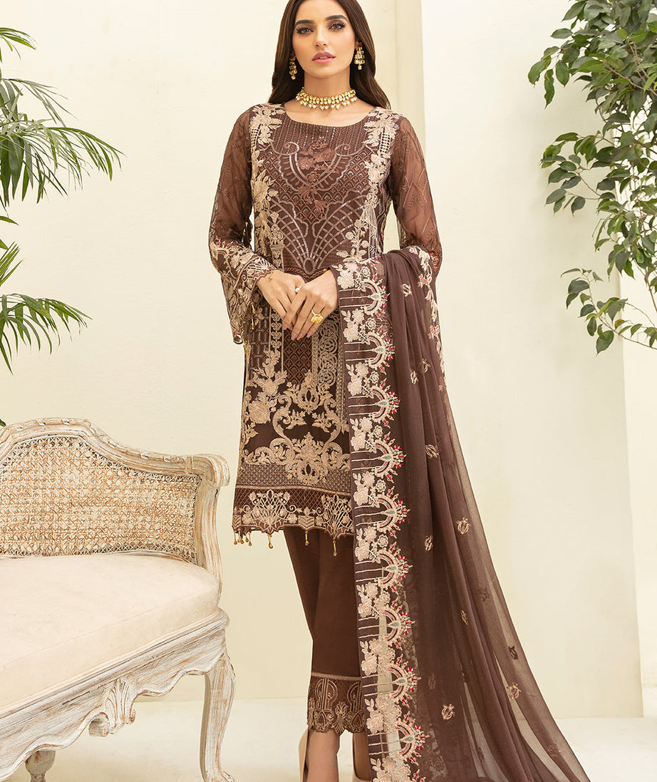 Ramsha Chevron L/Chiffon`22 D#309 (Vol-3)