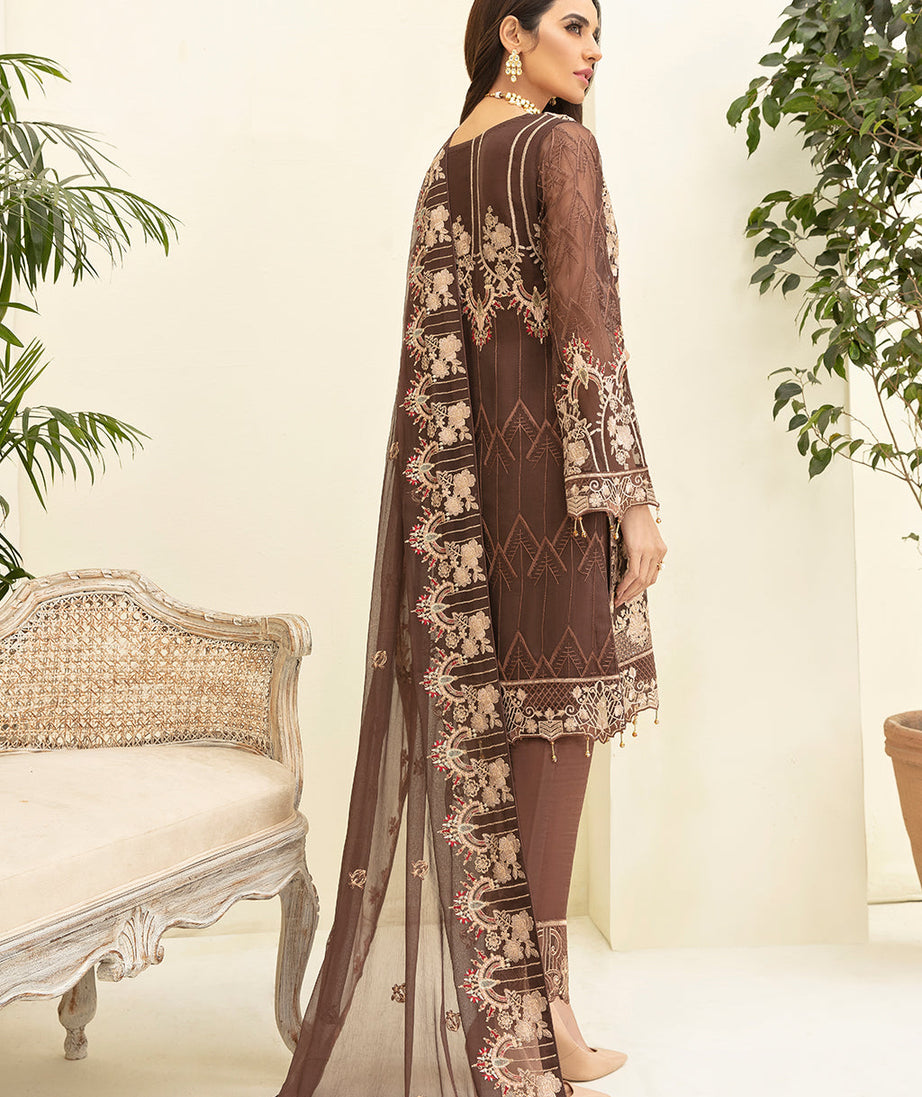 Ramsha Chevron L/Chiffon`22 D#309 (Vol-3)