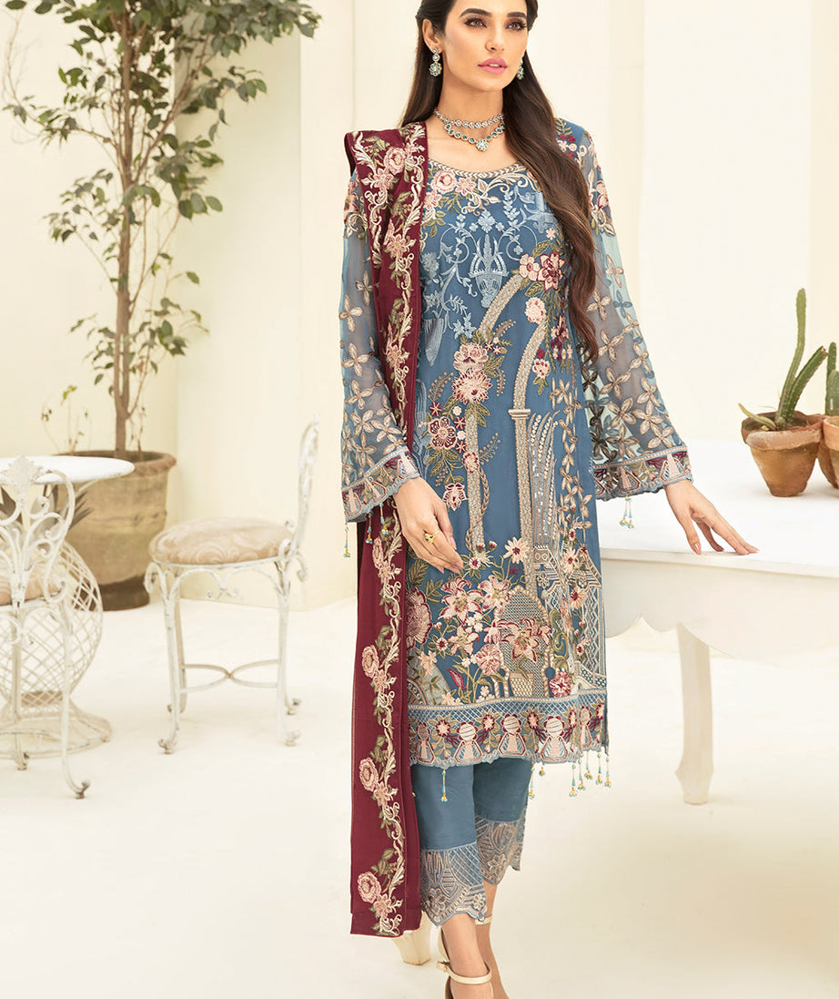 Ramsha Chevron L/Chiffon`22 D#311 (Vol-3)