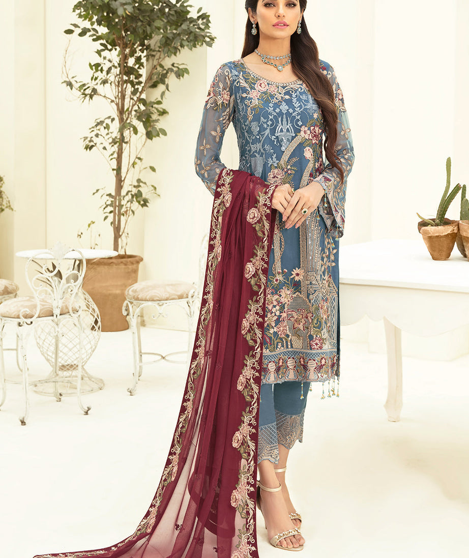 Ramsha Chevron L/Chiffon`22 D#311 (Vol-3)