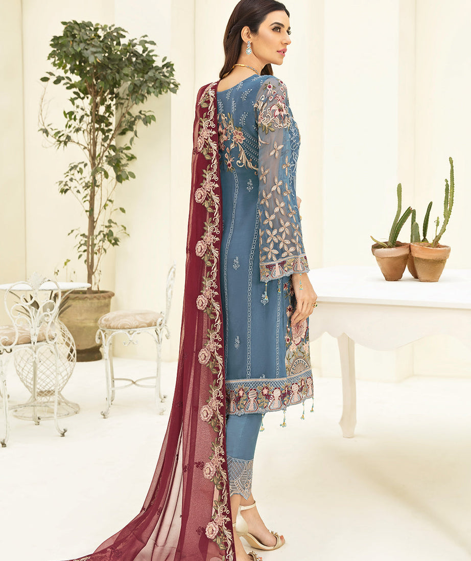 Ramsha Chevron L/Chiffon`22 D#311 (Vol-3)