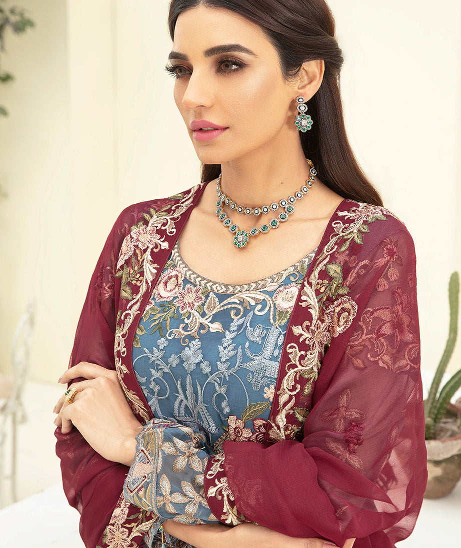 Ramsha Chevron L/Chiffon`22 D#311 (Vol-3)