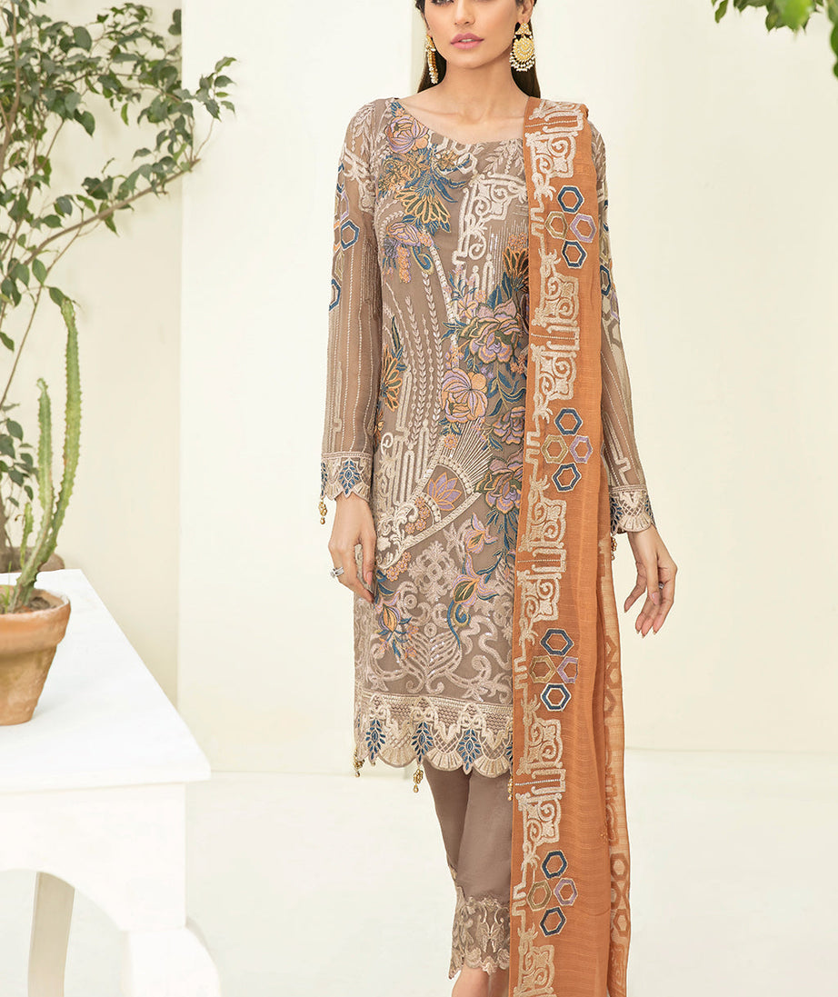 Ramsha Chevron L/Chiffon`22 D#302 (Vol-3)