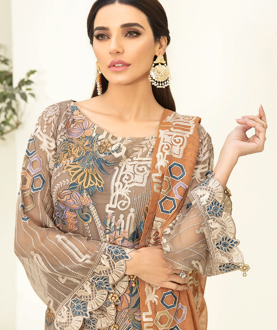 Ramsha Chevron L/Chiffon`22 D#302 (Vol-3)