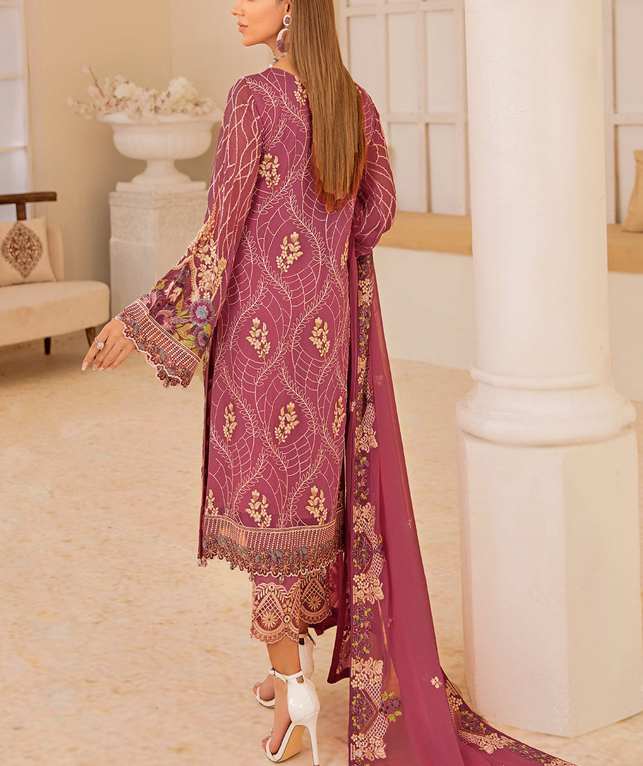 Ramsha Chevron L/Chiffon`22 D#407 (Vol-4)