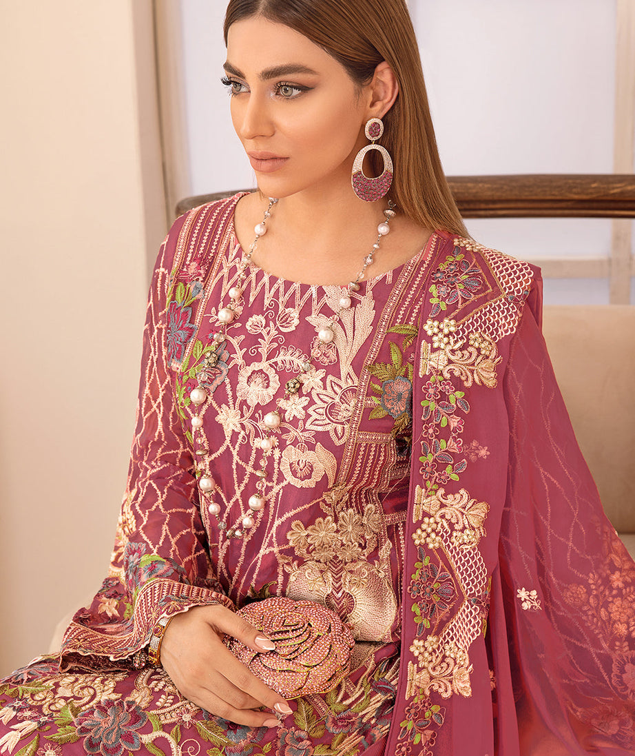 Ramsha Chevron L/Chiffon`22 D#407 (Vol-4)