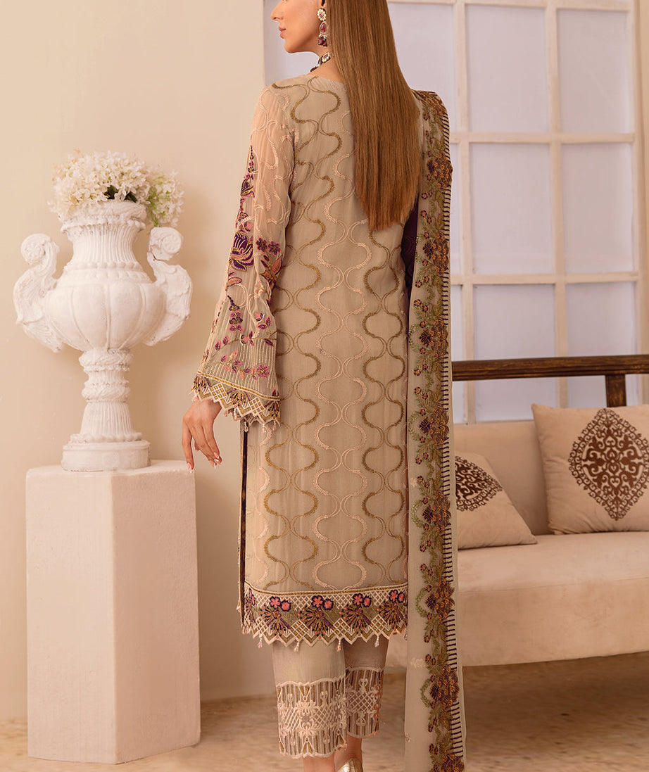 Ramsha Chevron L/Chiffon`22 D#410 (Vol-4)