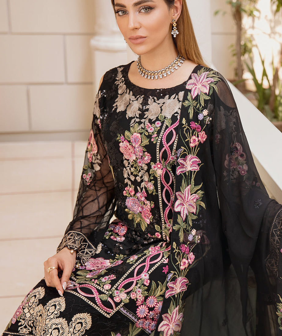 Ramsha Chevron L/Chiffon`22 D#405 (Vol-4)