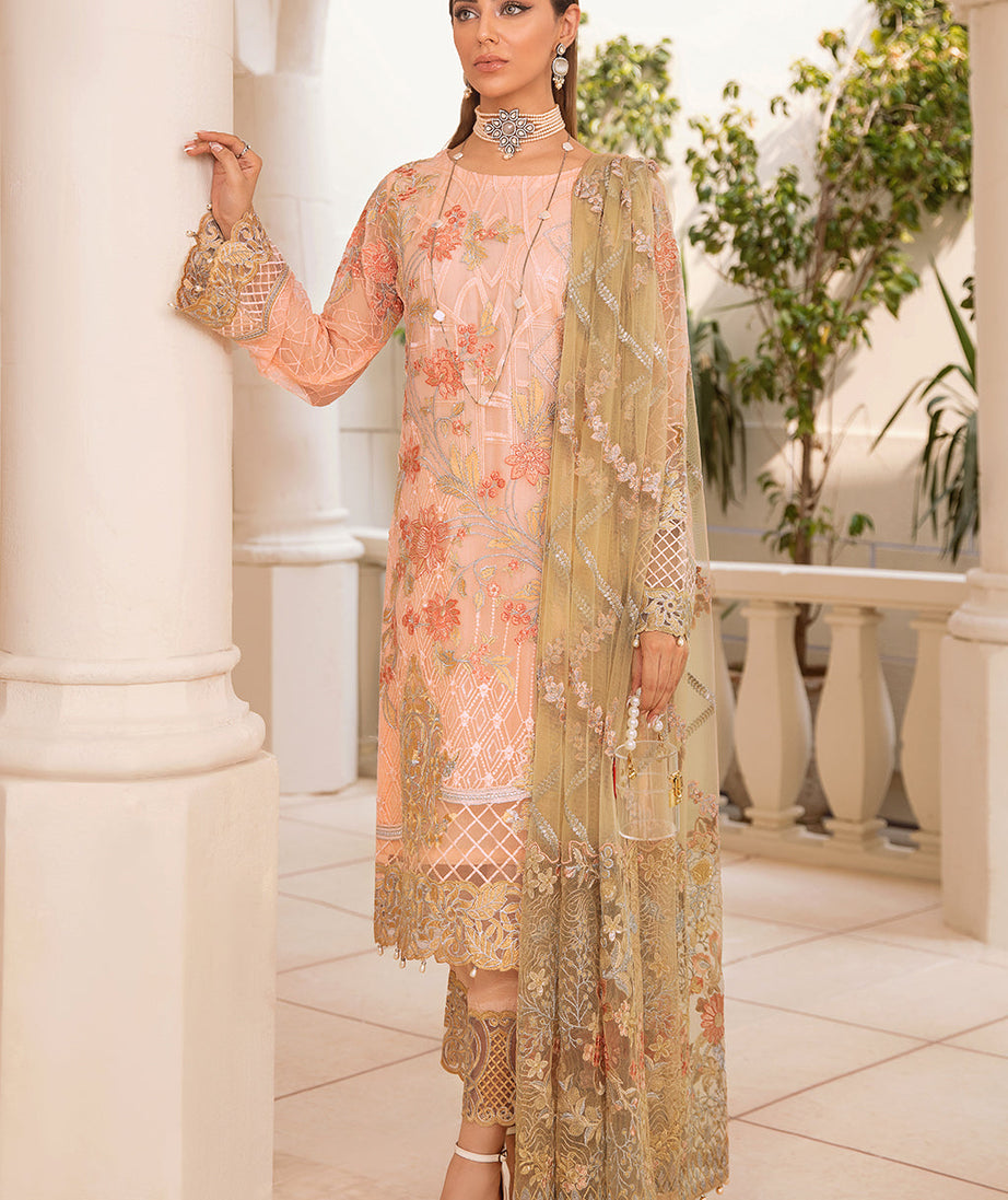 Ramsha Chevron L/Chiffon`22 D#402 (Vol-4)