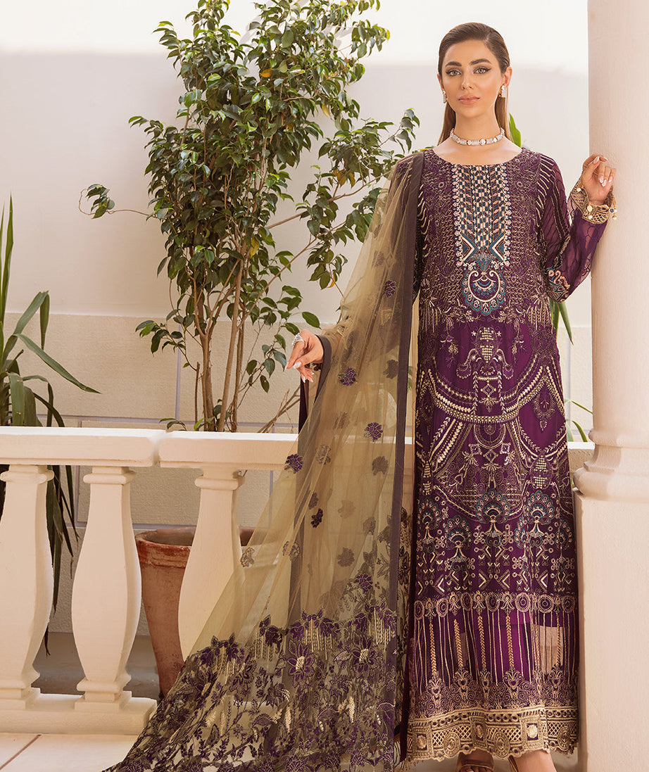 Ramsha Chevron L/Chiffon`22 D#401 (Vol-4)