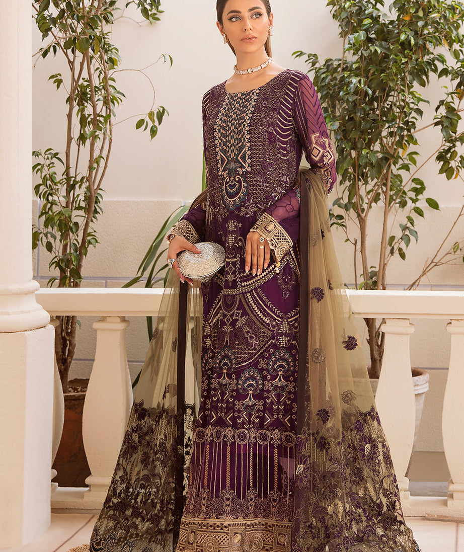 Ramsha Chevron L/Chiffon`22 D#401 (Vol-4)