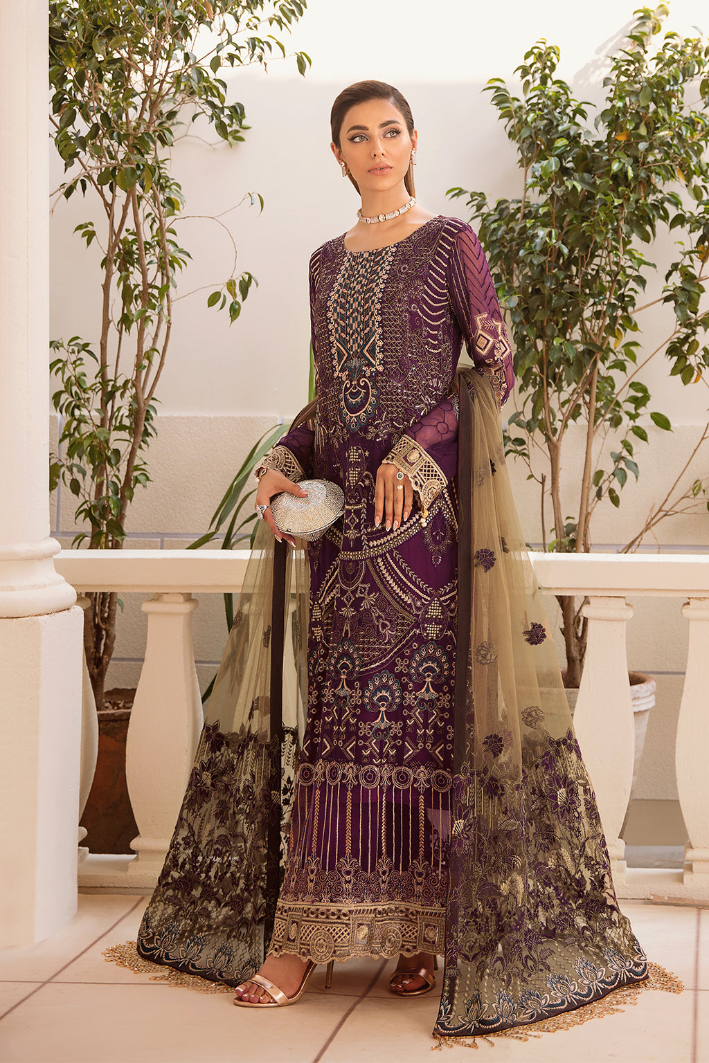 Ramsha Chevron L/Chiffon`22 D#401 (Vol-4)