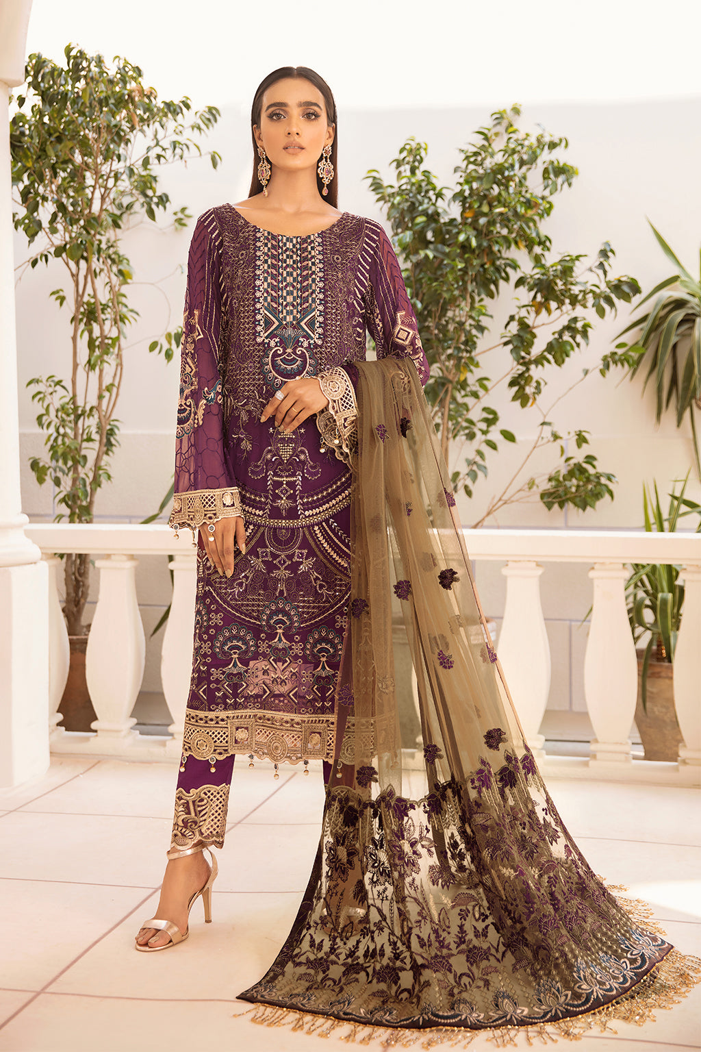 Ramsha Chevron L/Chiffon`22 D#401 (Vol-4)