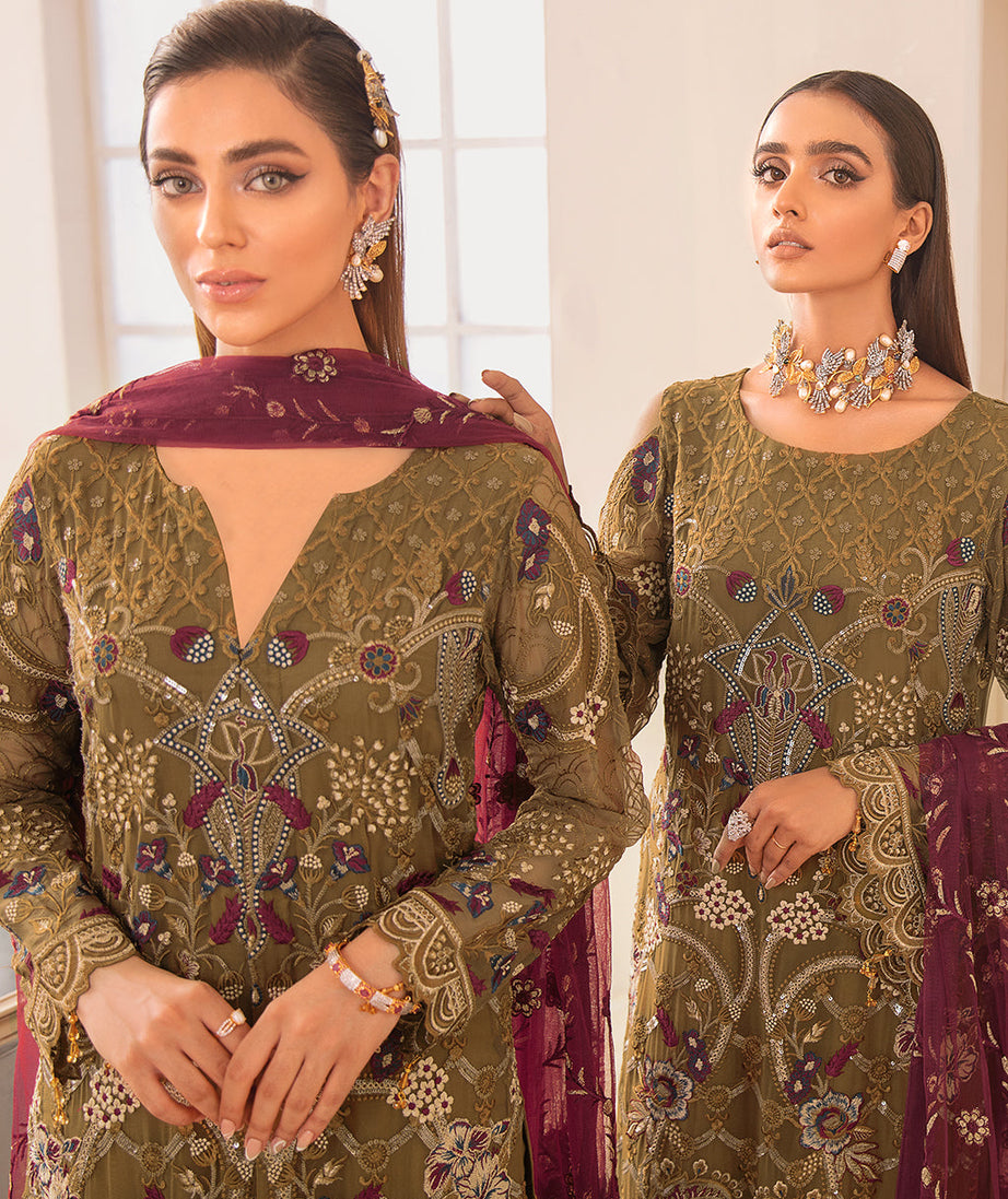 Ramsha Chevron L/Chiffon`22 D#406 (Vol-4)