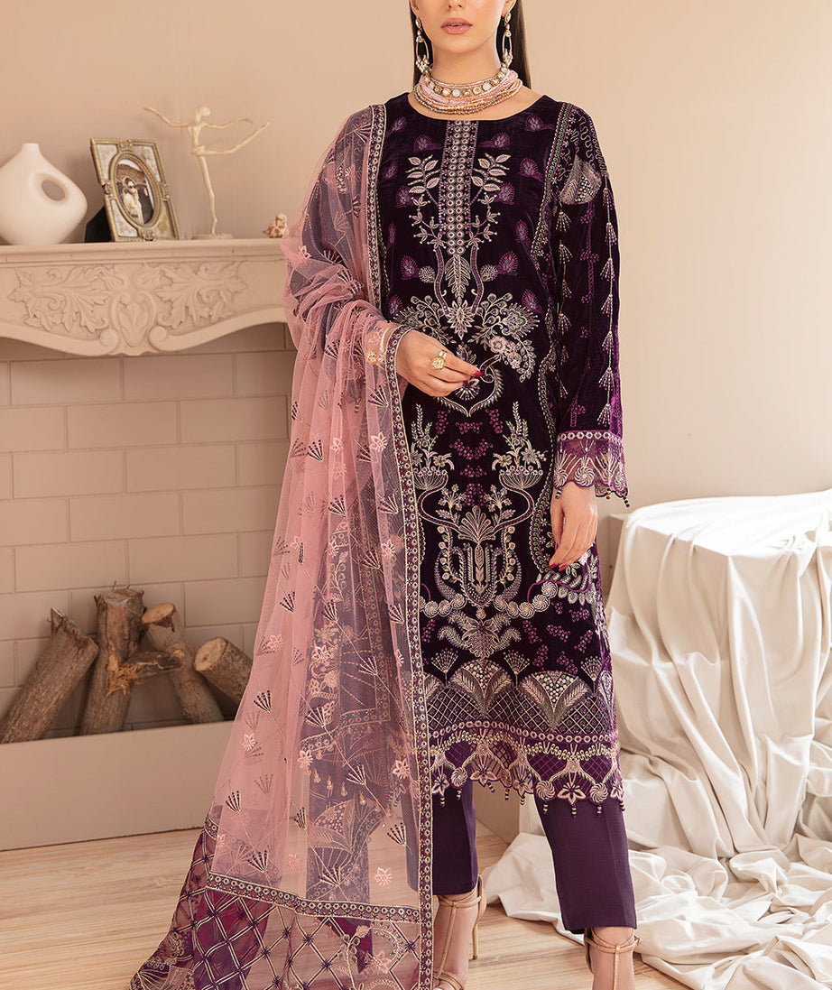 Ramsha Velvet Collection`22 V#505