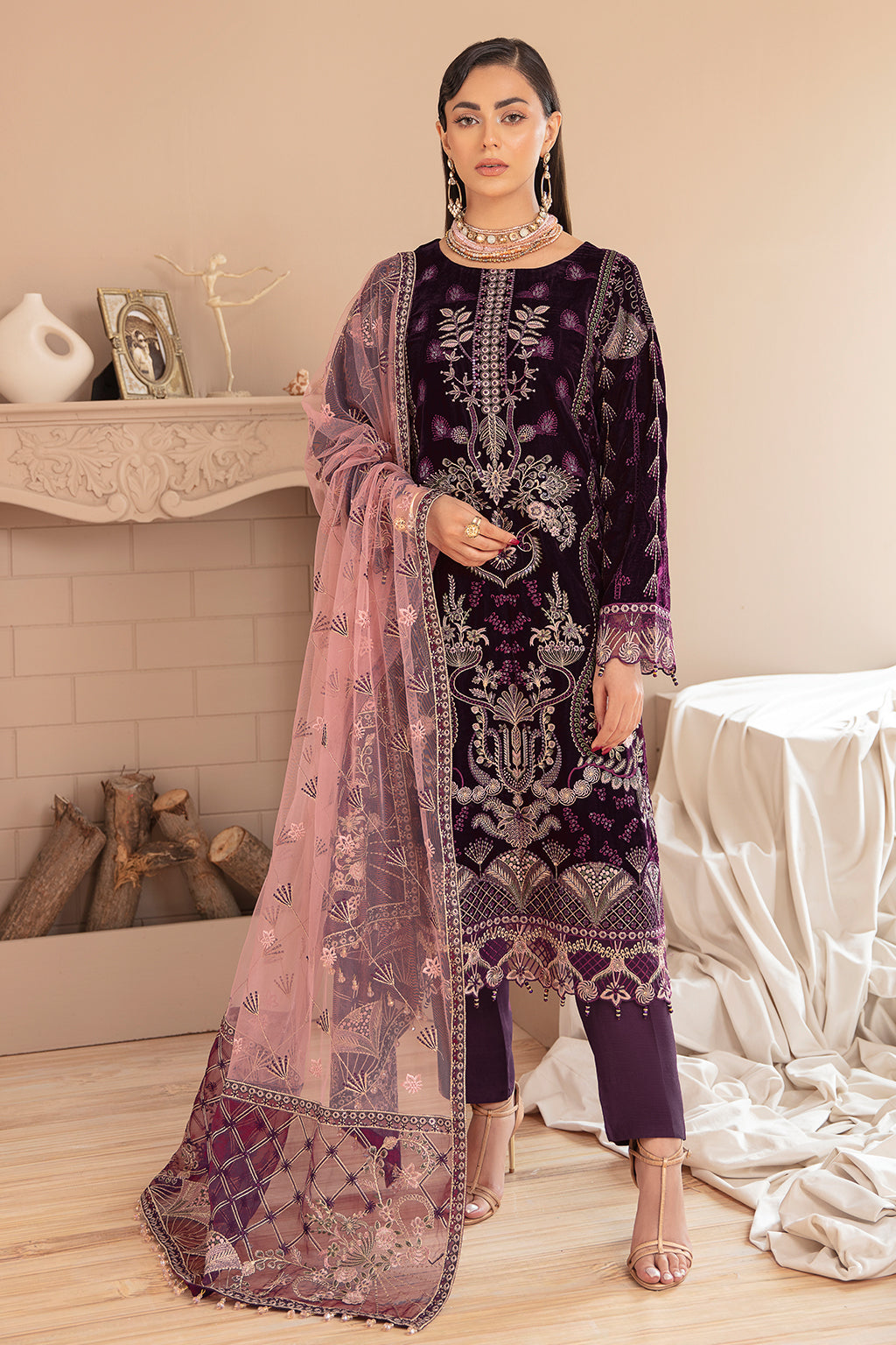Ramsha Velvet Collection`22 V#505