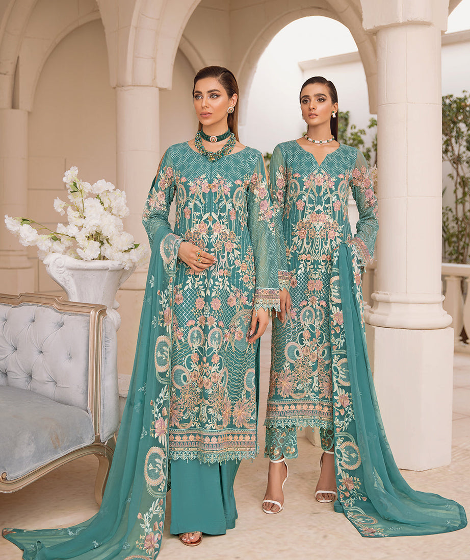 Ramsha Chevron L/Chiffon`22 D#411 (Vol-4)