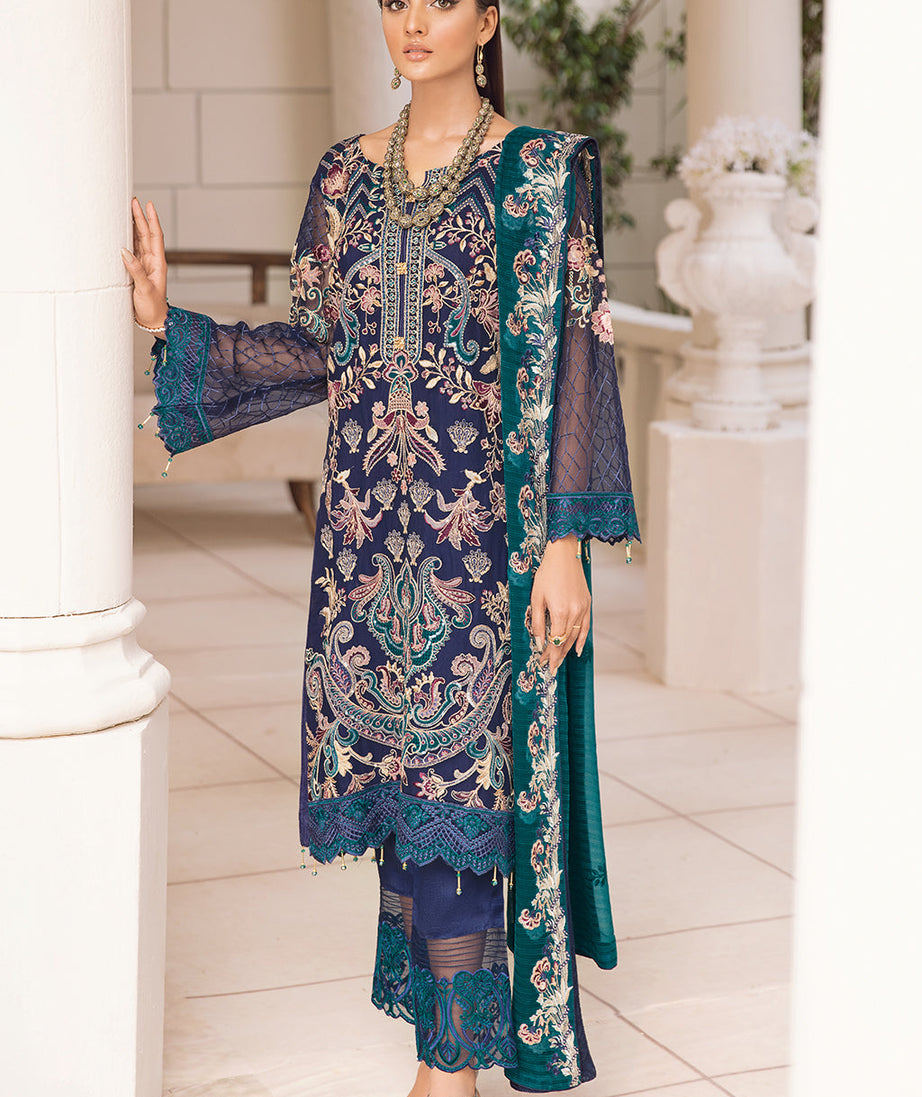 Ramsha Chevron L/Chiffon`22 D#403 (Vol-4)