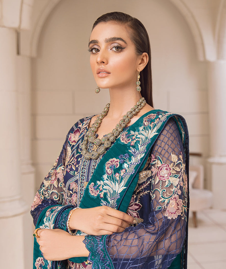 Ramsha Chevron L/Chiffon`22 D#403 (Vol-4)