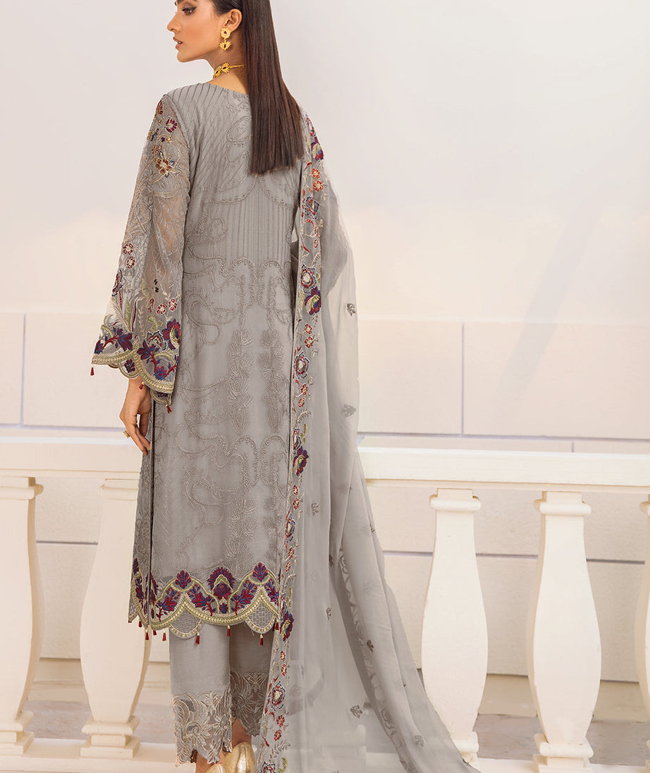 Ramsha Chevron L/Chiffon`22 D#404 (Vol-4)