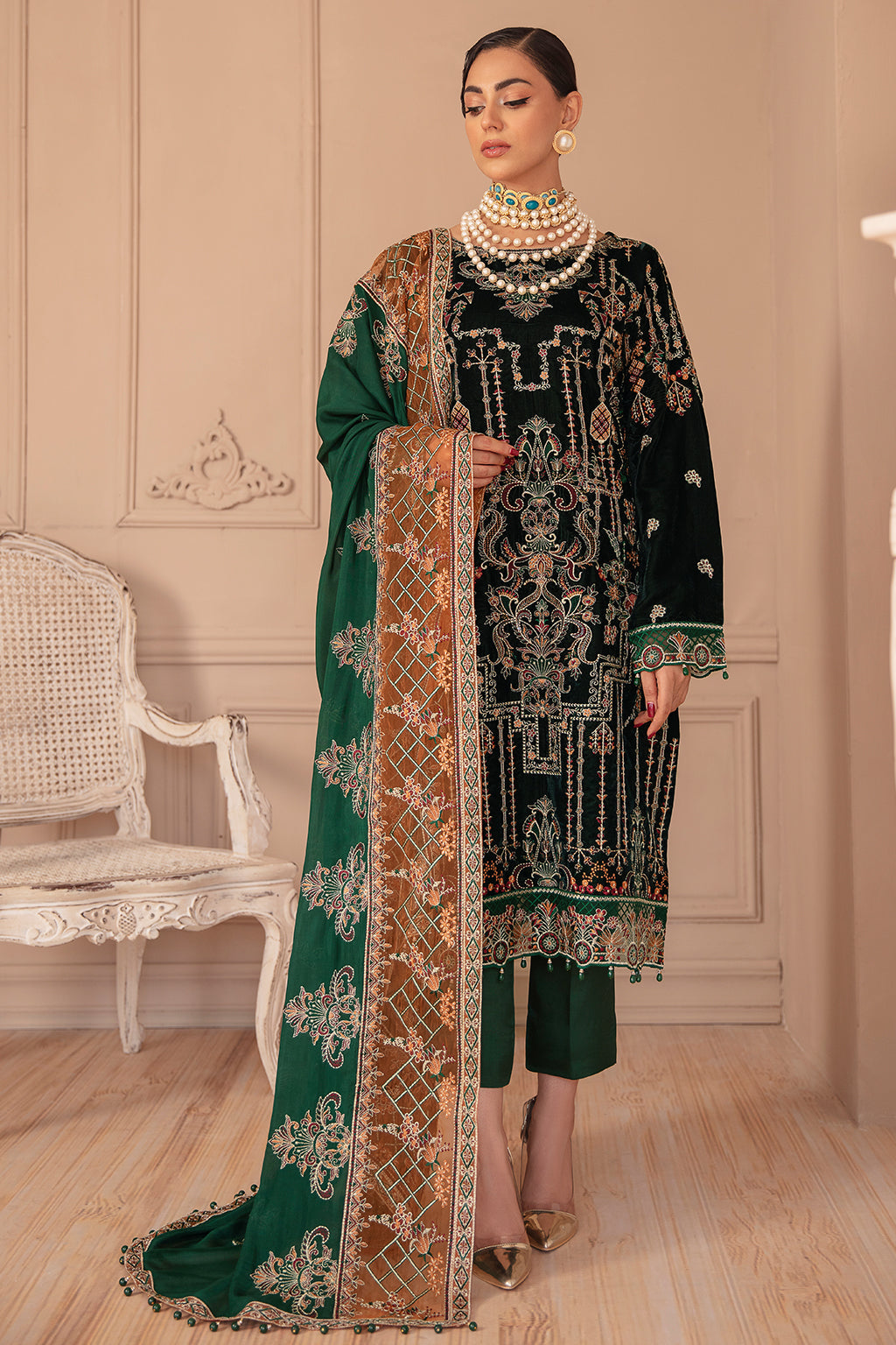 Ramsha Velvet Collection`22 V#502