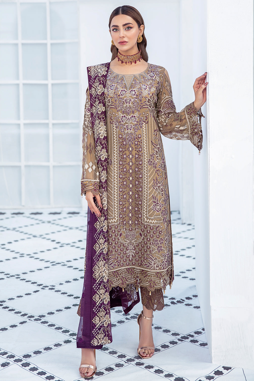 Ramsha Luxury Chiffon`22 D#2101 (Vol-21)